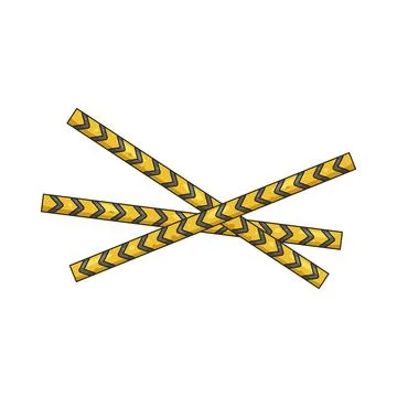 Illustration of Caution tape Stock Illustration