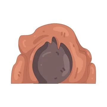 Illustration of cave Stock Illustration