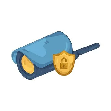 Illustration of CCTV Stock Illustration