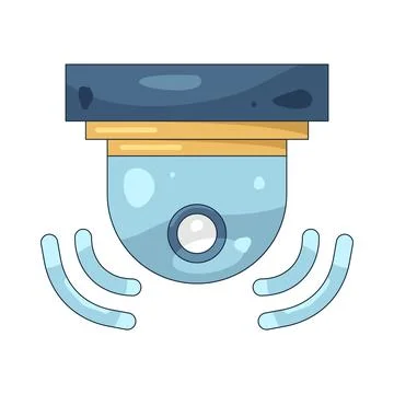 Illustration of CCTV Illustrazione stock