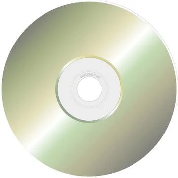 Illustration of CD, with white background vector-eps Stock Illustration