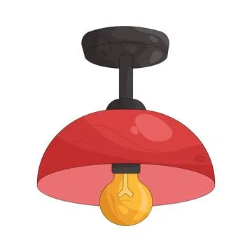 Illustration of ceiling light Stock Illustration