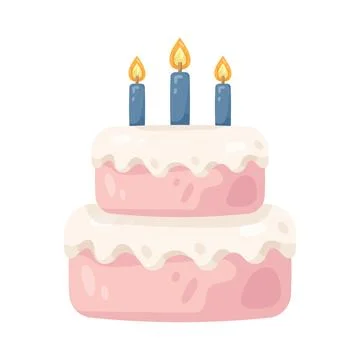 Illustration of celebration cake Stock Illustration