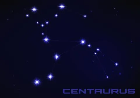 Illustration of centaurus constellation Stock Illustration