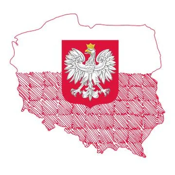 Illustration for the centennial of independence of Poland. Vector Stock Illustration