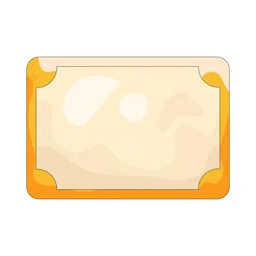 Illustration of certificate frame Stock Illustration