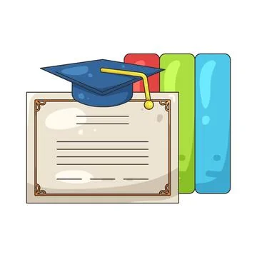 Illustration of certificate Stock Illustration