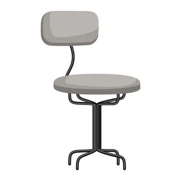 Illustration of chair. Interior object and home design creation. Stock Illustration