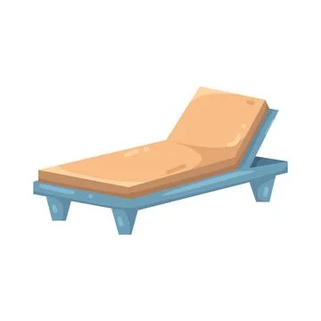 Illustration of chaise lounge Ilustración de archivo