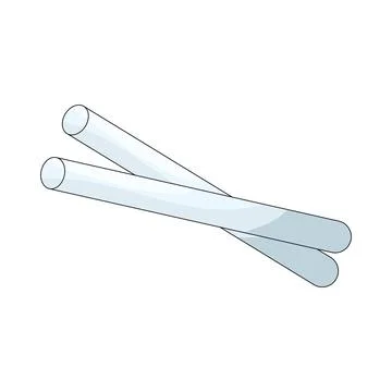 Illustration of chalk stick Stock Illustration