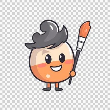  illustration of a character holding a camera Stock Illustration