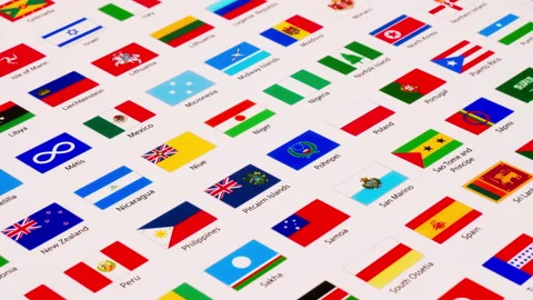An illustration chart or poster in a diagonal position revealing different Stock Footage 252355400