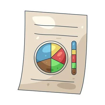 Illustration of Chart report Stock Illustration