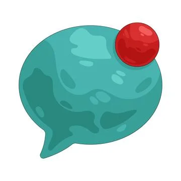 Illustration of chat notification Stock Illustration