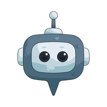 Illustration of chatbot Ilustração Stock