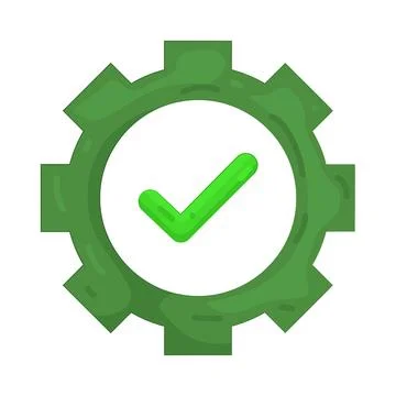 Illustration of check mark Illustrazione stock