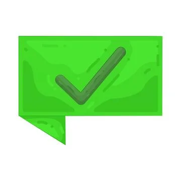 Illustration of check mark Illustrazione stock