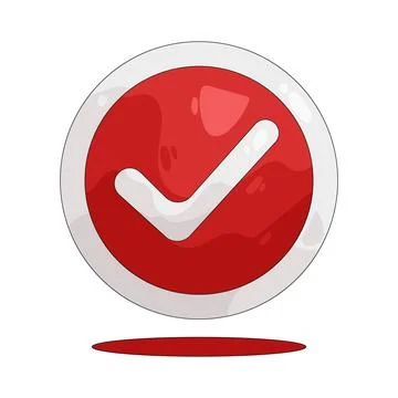 Illustration of check mark Illustrazione stock