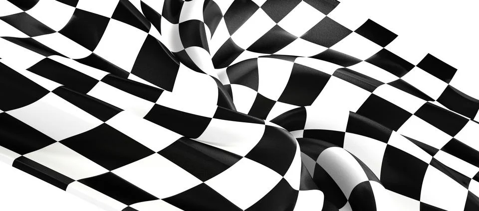 Illustration of a checkered flag pattern background Stock Illustration