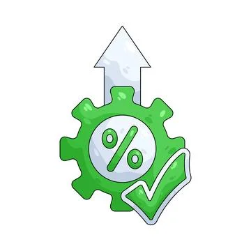 Illustration of checklist with a gear Stock-Illustration