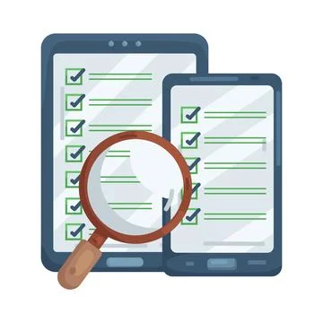 Illustration of checklist Stock Illustration