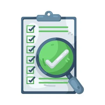 Illustration of checklist Stockillustratie