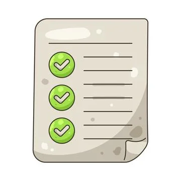 Illustration of checklist Stock Illustration