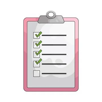 Illustration of checklist Stock Illustration