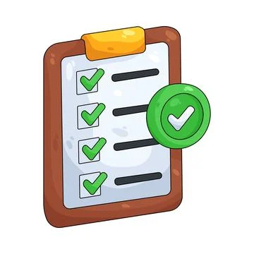 Illustration of checklist Stock Illustration