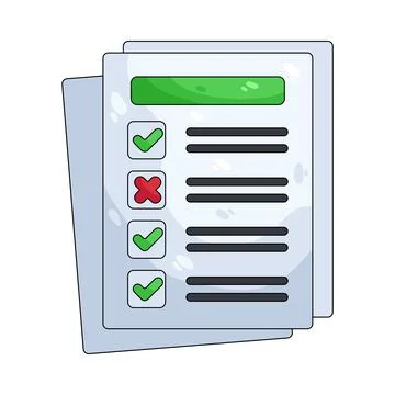 Illustration of checklist 스톡 일러스트