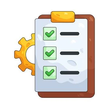 Illustration of checklist 스톡 일러스트