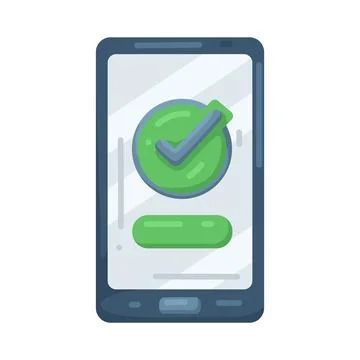 Illustration of checkmark 스톡 일러스트