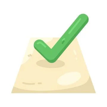 Illustration of checkmark Illustrazione stock