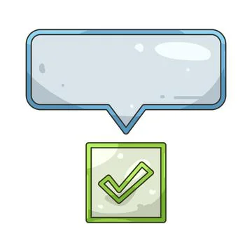 Illustration of checkmark Illustrazione stock
