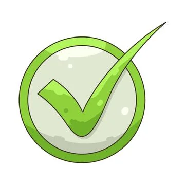 Illustration of checkmark Stock Illustration