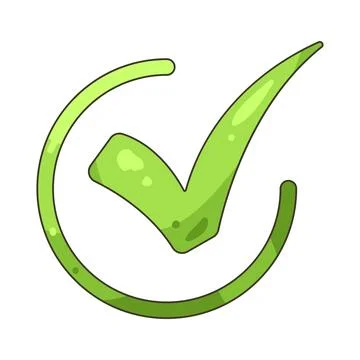 Illustration of checkmark Stock Illustration