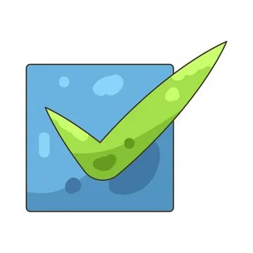 Illustration of checkmark Stock Illustration