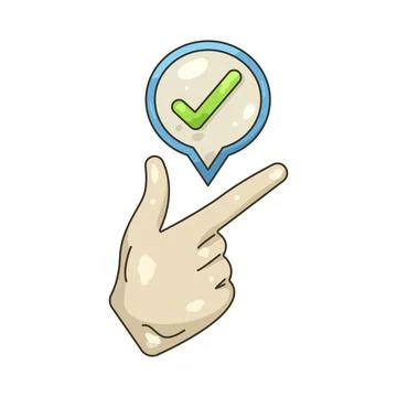 Illustration of checkmark Stock Illustration