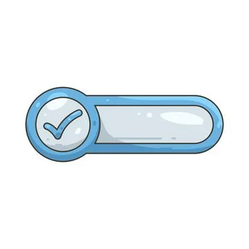 Illustration of checkmark Illustrazione stock