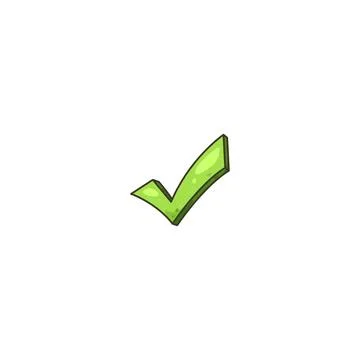 Illustration of checkmark Illustrazione stock