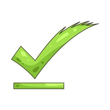 Illustration of checkmark Illustrazione stock