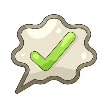Illustration of checkmark Stock Illustration