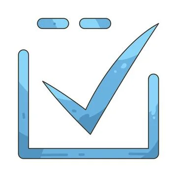 Illustration of checkmark Stock Illustration