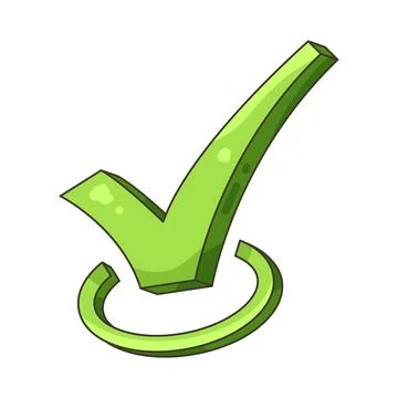 Illustration of checkmark 스톡 일러스트