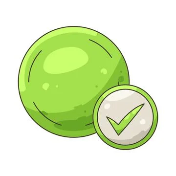 Illustration of checkmark Illustrazione stock