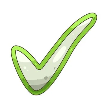 Illustration of checkmark 스톡 일러스트