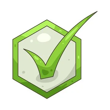 Illustration of checkmark 스톡 일러스트