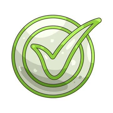 Illustration of checkmark Stock Illustration