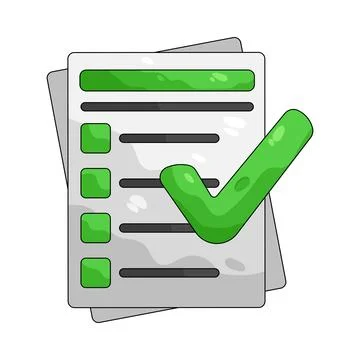 Illustration of checkmark 스톡 일러스트