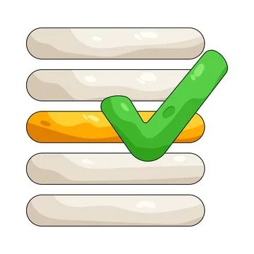 Illustration of checkmark 스톡 일러스트